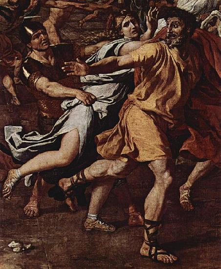 Nicolas Poussin Enlevement des Sabines, Detail oil painting image